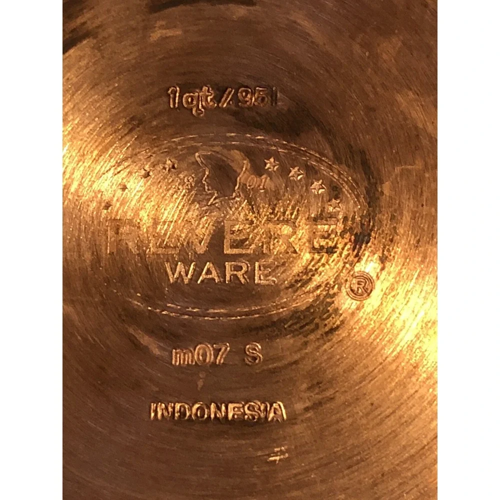 Revere Ware Copper Bottom 1 Quart Sauce Pan No Lid